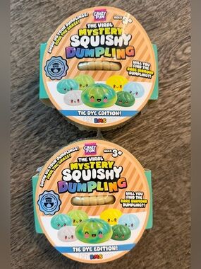 RMS Crazy Fun Viral Mystery Squishy Dumpling - Tie Dye Bao Bun Set Bulk 2